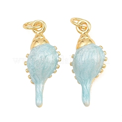Brass Enamel Pendants&nbsp;KK-CBA3297-04B-G