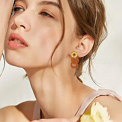 60Pcs 5 Styles Bee Theme Wooden Stud Earrings&nbsp;FIND-SC0020-61