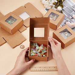 Paper Candy Storage Box&nbsp;CON-WH0084-95A