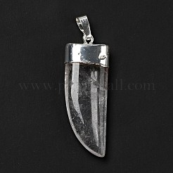 Natural Quartz Crystal Pendants&nbsp;G-P474-04S-07