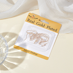 12Pcs 3 Styles Brass Earring Hooks&nbsp;ZIRC-BBC0003-18
