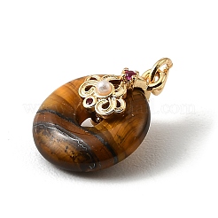 Natural Tiger Eye Pendants&nbsp;KK-D262-04G