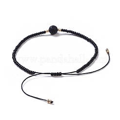 Nylon Thread Braided Beads Bracelets&nbsp;BJEW-JB04346-01