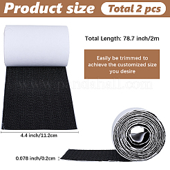 Rectangle Self Adhesive Polyester & Nylon Hook and Loop Tapes&nbsp;DIY-WH20002-129