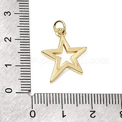 Brass Micro Pave Clear Cubic Zirconia Pendants&nbsp;CU-CBA3C32-06G