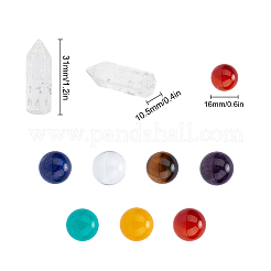 Chakra Themed Natural & Synthetic Gemstone Beads&nbsp;G-WH0007-03