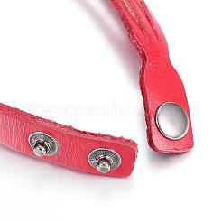 Leather Cord Snap Bracelets&nbsp;BJEW-P099-10