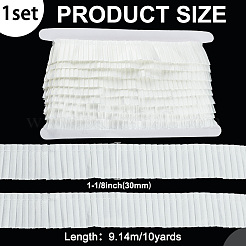 10 Yards Polyester Pleated Satin Wrinkle Ribbon&nbsp;OCOR-FG0002-47A