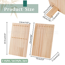 2 Styles Wood Necklace Display Stands&nbsp;NDIS-NB0001-08