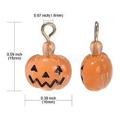 10Pcs Halloween Theme Transparent Resin Charms&nbsp;RESI-CJ0002-93