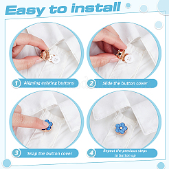 6Pcs Zinc Alloy Cufflinks&nbsp;BUTT-ME0001-50B-02