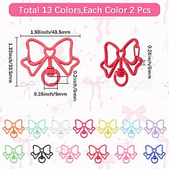 26Pcs 13 Colors Baking Paint Alloy Swivel Clasps&nbsp;FIND-SC0017-29