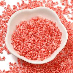 Two Tone Inside Colours Transparent Glass Seed Beads&nbsp;SEED-C004-05G