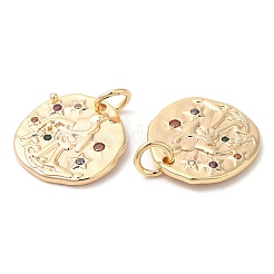 Brass with Cubic Zirconia Pendants&nbsp;KK-K333-57G