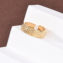 304 Stainless Steel Open Cuff Rings for Women&nbsp;RJEW-K309-32D-G