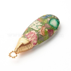 Natural Regalite/Imperial Jasper/Sea Sediment Jasper Pendants&nbsp;PALLOY-JF00874
