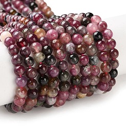 Natural Tourmaline Beads Strands&nbsp;G-L637-A01-4mm