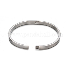 Tarnish Resistant 304 Stainless Steel Bangles&nbsp;BJEW-E277-42A-P