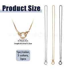 3Pcs 3 Colors Iron Eyeglass Chains&nbsp;AJEW-FH0007-49