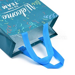 Printed Non-Woven Reusable Folding Wine Bottle Gift Bags with Handle&nbsp;ABAG-C012-04B