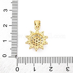 Brass Micro Pave Cubic Zirconia Pendants&nbsp;KK-U066-11G