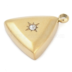 304 Stainless Steel Rhinestone Charms&nbsp;STAS-L022-447G