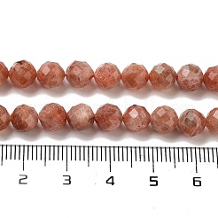 Natural Gold Sunstone Beads Strands&nbsp;G-B088-C21-06