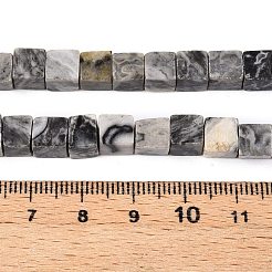 Natural Map Stone Beads Strands&nbsp;G-T139-6x6-20A