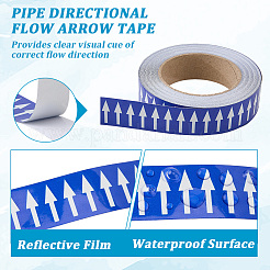 PVC Directional Arrow Tape for Pipe&nbsp;AJEW-WH20020-641B