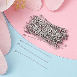 304 Stainless Steel Eye Pins&nbsp;STAS-YW0001-68