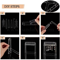 Transparent Acrylic Earring Display Stands&nbsp;EDIS-WH0029-12