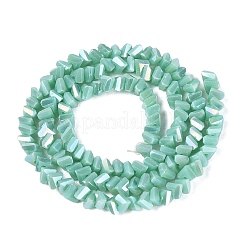 Electroplate Opaque Glass Beads Strands&nbsp;EGLA-Q139-01A-C14