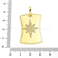 Brass Micro Pave Cubic Zirconia Pendants&nbsp;KK-C105-03G