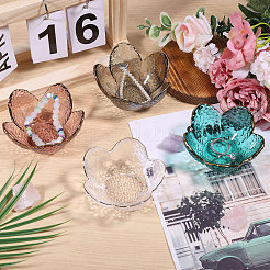 4Pcs 4 Colors Glass Bowl for Food Fruits&nbsp;AJEW-CA0004-93