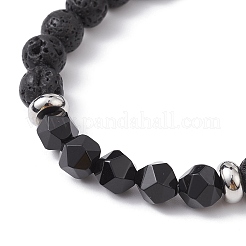 2Pcs 2 Style Natural Mixed Stone Beaded Stretch Bracelets&nbsp;BJEW-JB09773