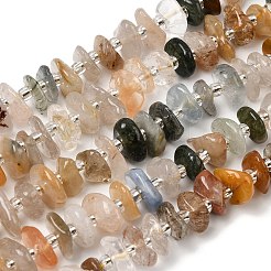 Natural Colorful Rutilated Quartz Beads Strands&nbsp;G-L649-C05-01