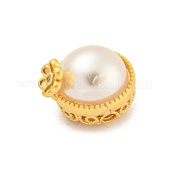 Rack Plating Brass Pave Clear Cubic Zirconia Half Round Multi-Strand Links&nbsp;KK-P277-32G