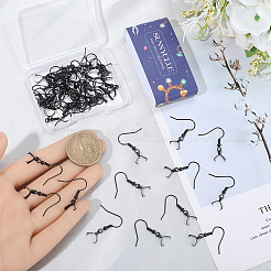 50Pcs 304 Stainless Steel Earring Hooks&nbsp;STAS-SC0010-74EB