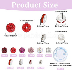 Valentine's Day DIY Beads Bracelets Making Kits&nbsp;DIY-PA0001-80B