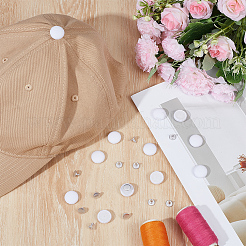 12Pcs Cotton Covered Iron Buttons&nbsp;BUTT-BC0001-17B
