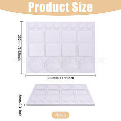 Rectangle Plastic Watercolor Oil Palette&nbsp;AJEW-WH0696-655