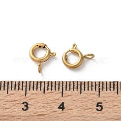 Ion Plating(IP) 304 Stainless Steel Spring Ring Clasps&nbsp;LS-STAS-C114-04B-G