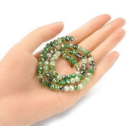 Electroplate Glass Beads Strands&nbsp;EGLA-YW0002-D04