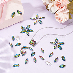 100Pcs Glass Rhinestone Cabochons&nbsp;RGLA-FG0001-25A