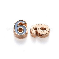 Alloy Enamel Beads&nbsp;ENAM-R055-03-06-RS