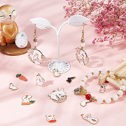 48Pcs 12 Style Alloy Enamel Pendants&nbsp;ENAM-SC0002-83