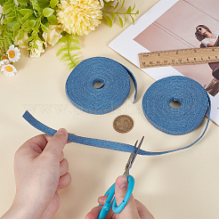 2 Sets Denim Fabric Ribbon&nbsp;SRIB-CY0001-27A