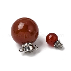 Natural & Synthetic Gemstone Perfume Bottle Pendants&nbsp;GG-CBA7610-02P
