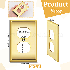 ABS Plastic Receptacle Outlet Wall Plate&nbsp;AJEW-WH0410-464A-01