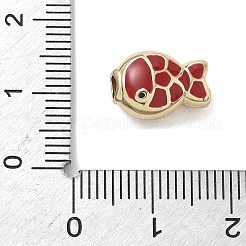 Brass Enamel Beads&nbsp;KK-K368-18G-04